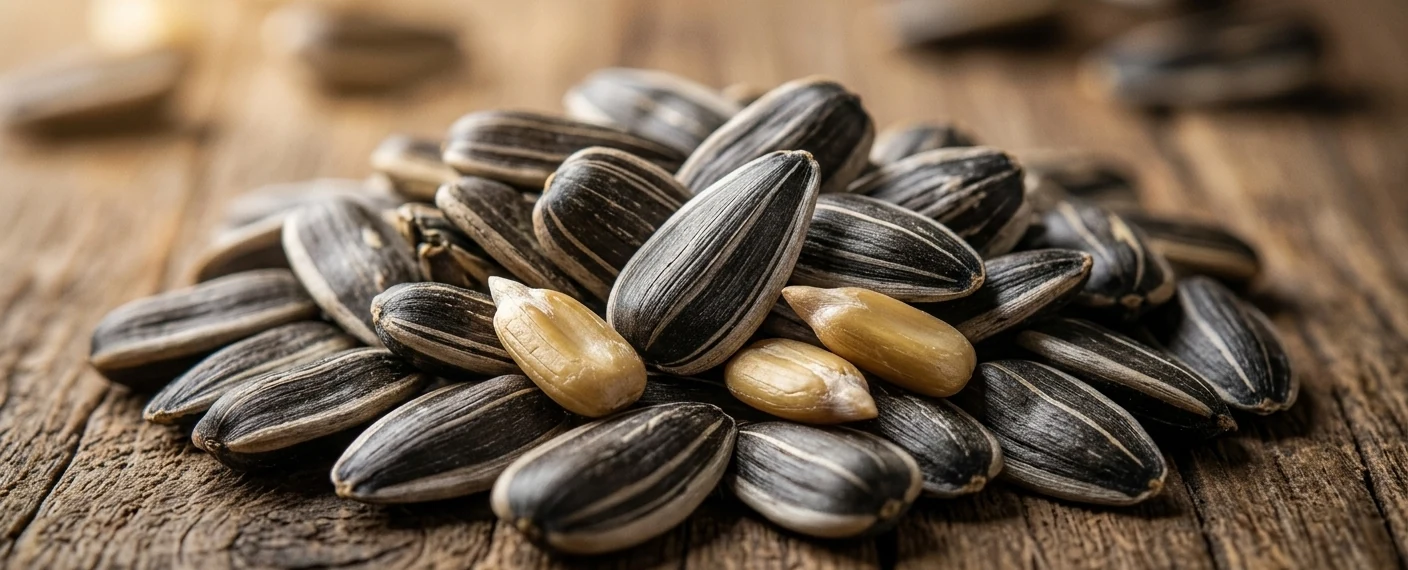 Cleaned sunflower seed ready for storage